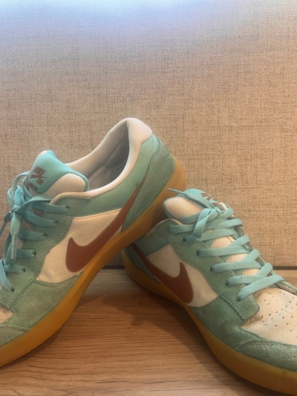 Nike SB Force 58 Skate Shoes Men's 13 Teal/White/Gum — DV5477-302